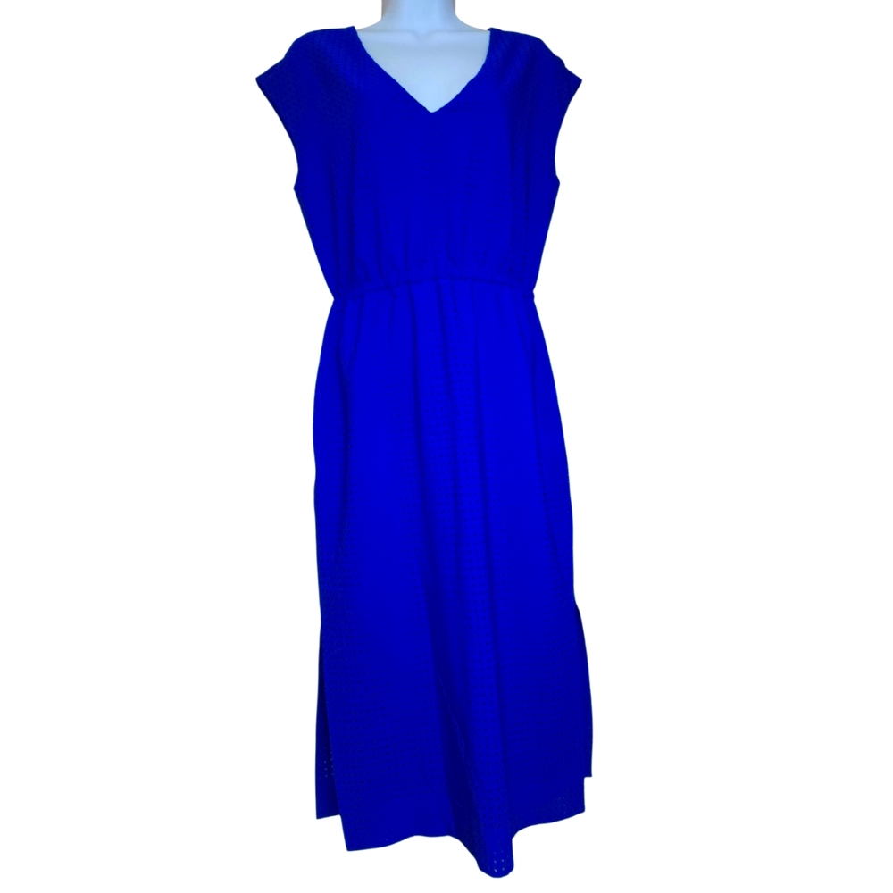 J. Crew Cobalt Blue Sleeveless Midi Dress